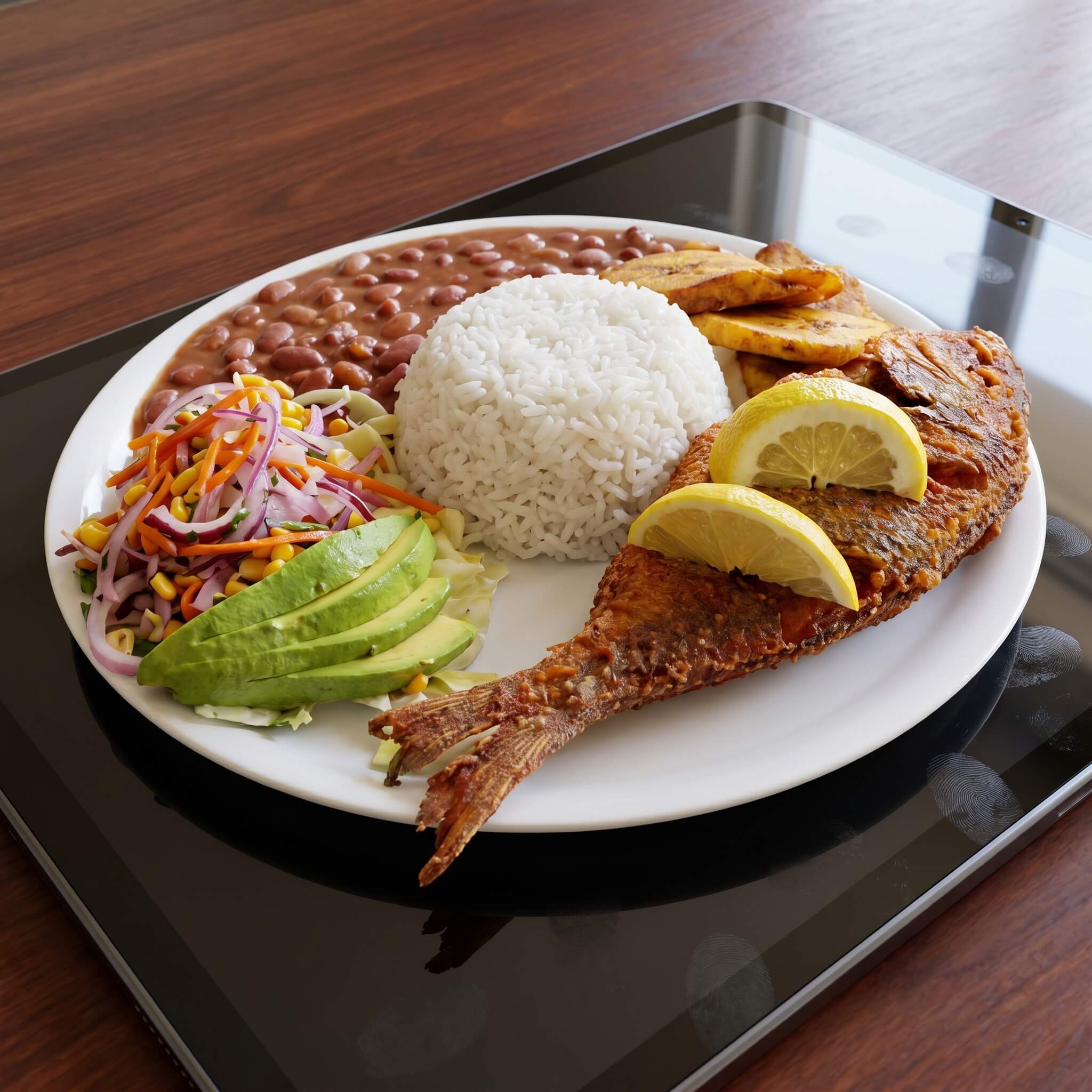 Menestra con Dorada Frita